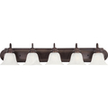 Maxim Essentials 5-Light 36" Wide Oil Rubbed Bronze Vanity Light 8015MROI